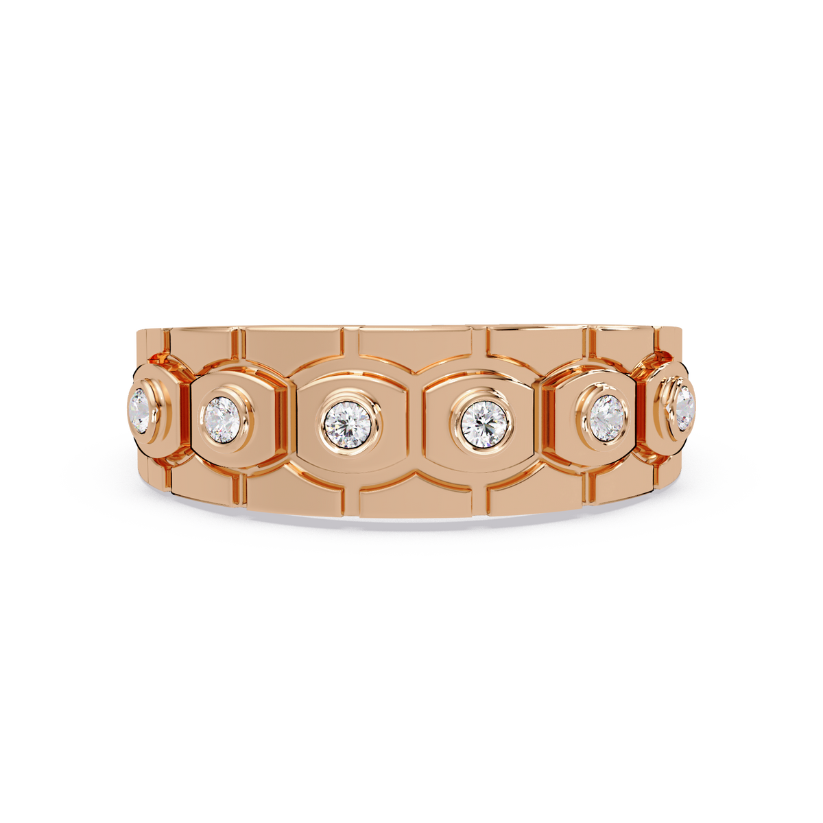 MEN ROUND DIAMOND RING #GR 00038