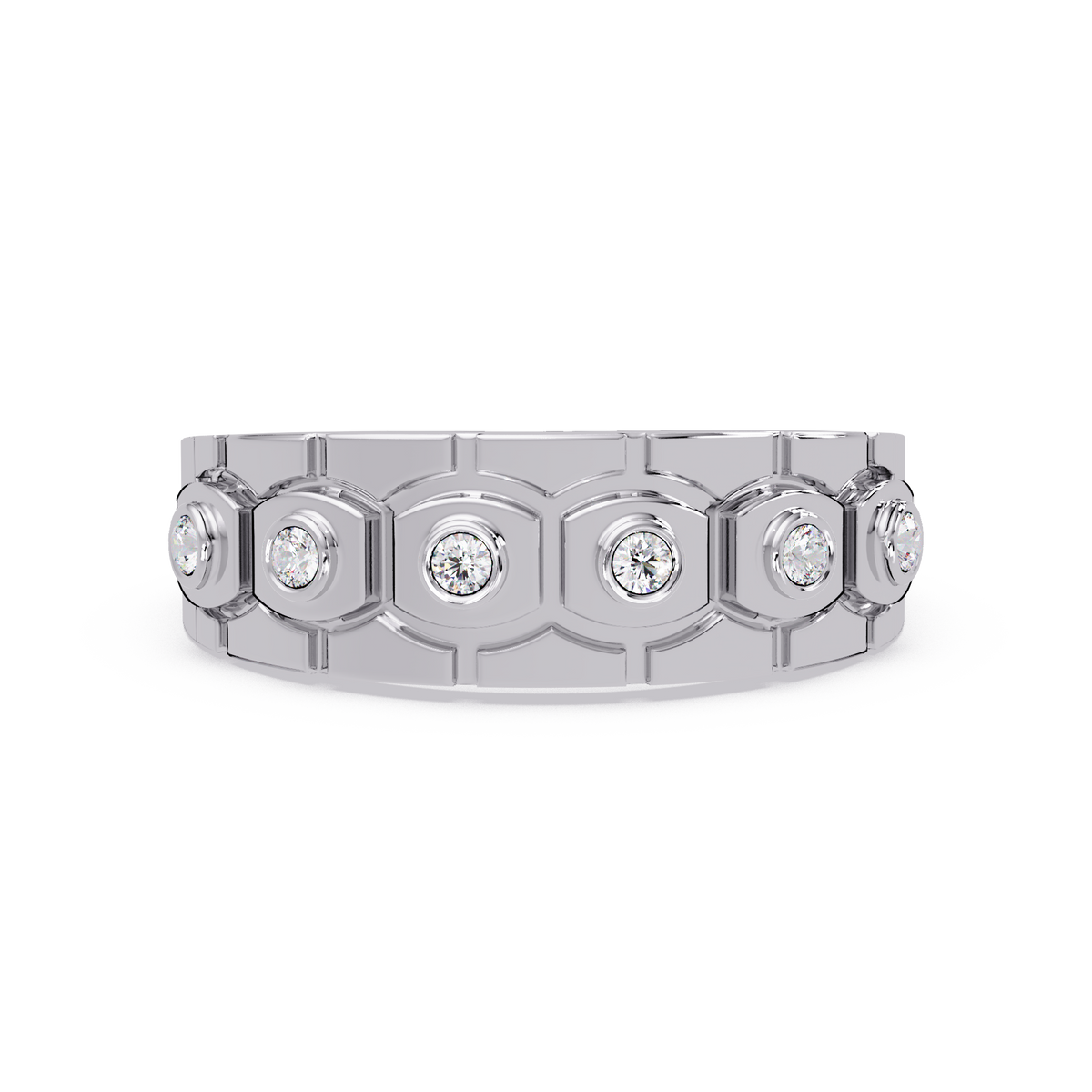 MEN ROUND DIAMOND RING #GR 00038