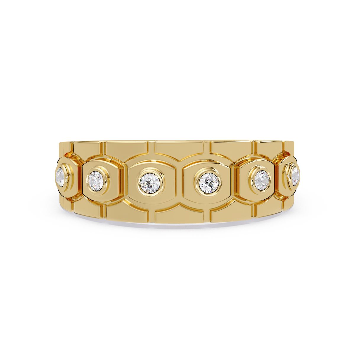 MEN ROUND DIAMOND RING #GR 00038