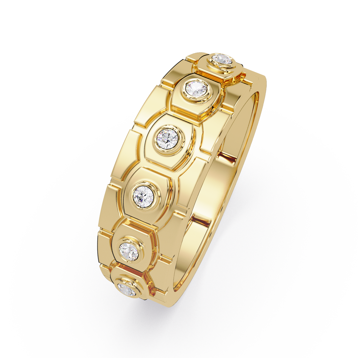 MEN ROUND DIAMOND RING #GR 00038